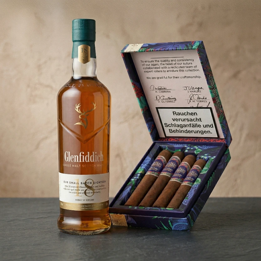 Glenfiddich 18 & Chateau Diadem Sample Box