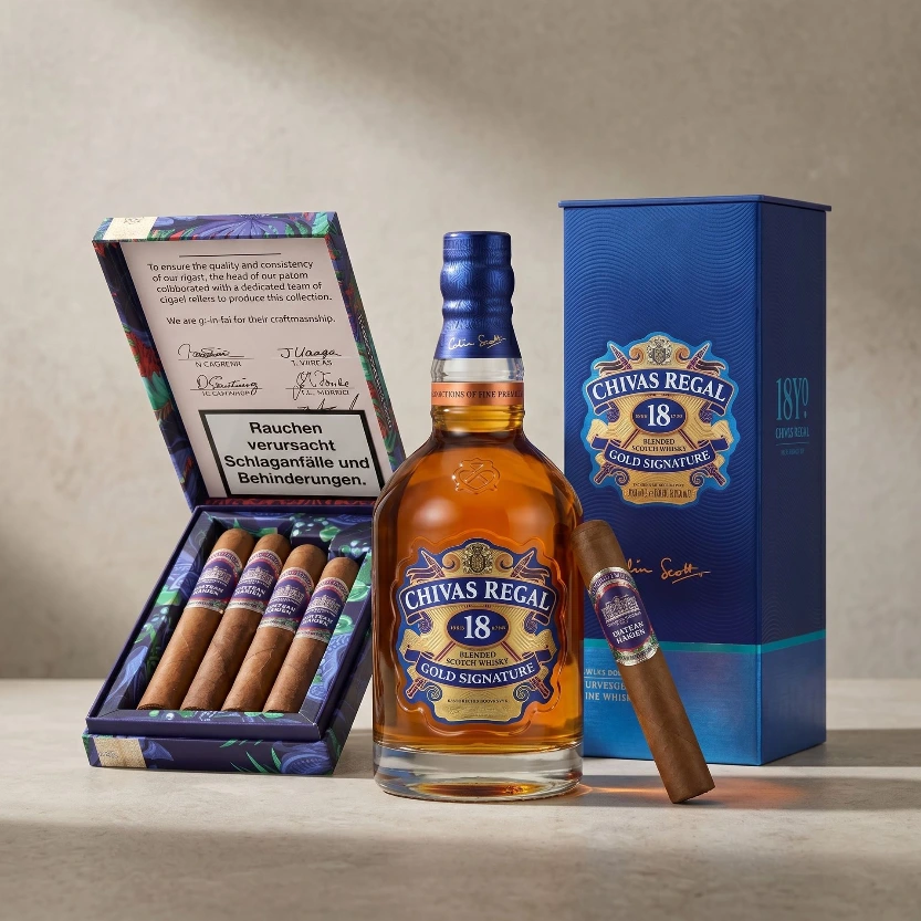 Chivas Regal 18 & Chateau Diadem Sampler Sample Box