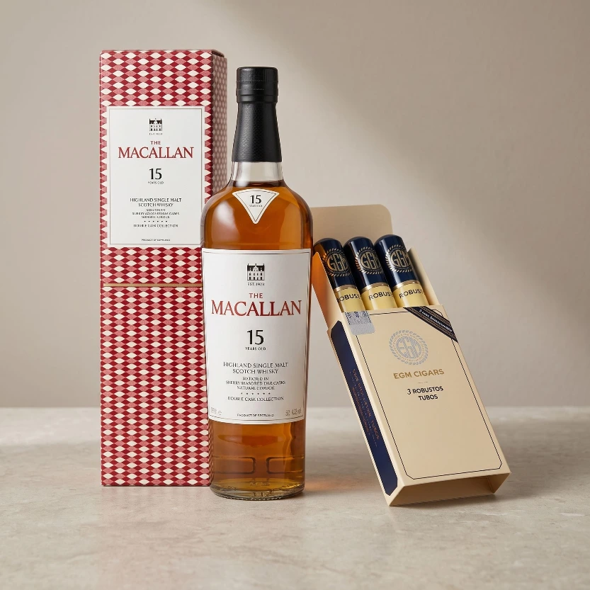 Macallan 15 & EGM Robusto Tubes