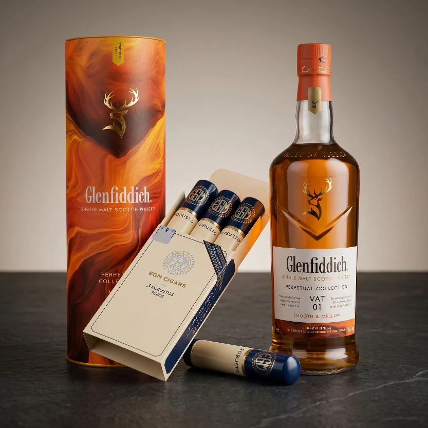 Glenfiddich VAT 01 & EGM Robusto Tubes
