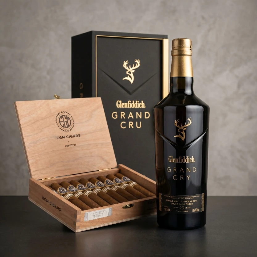 Glenfiddich Grand Cru 23 & EGM Robustos